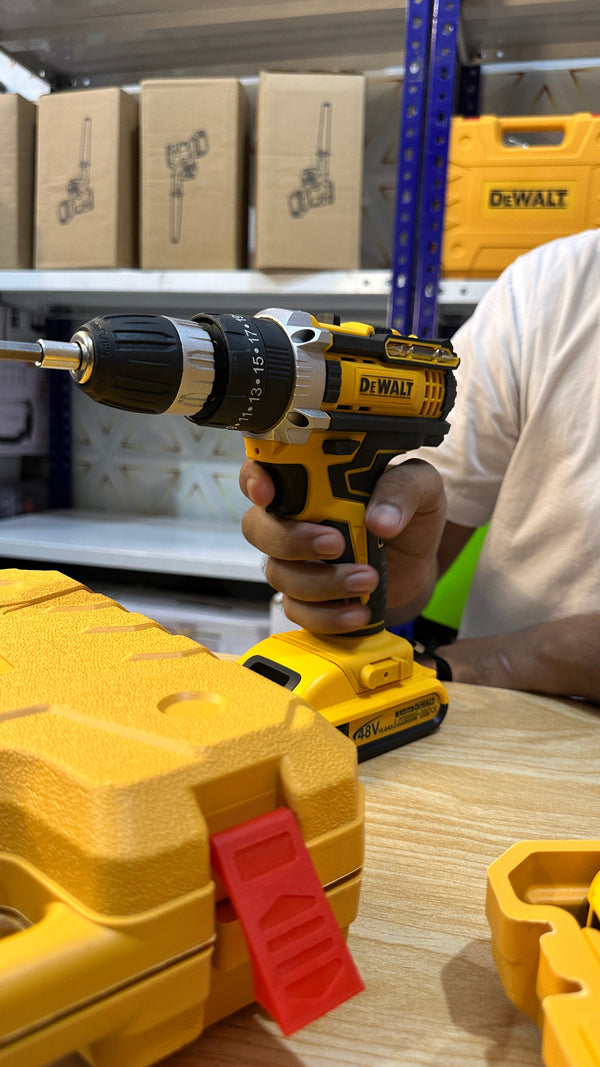 Rechargeable Drill and Tools Machine with Toolbox